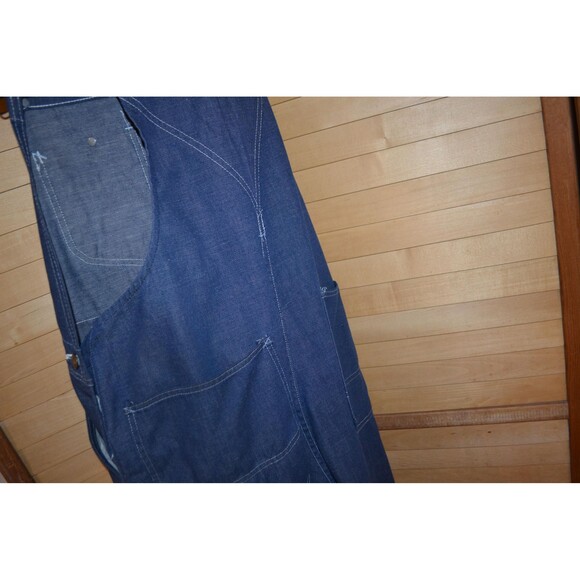 Vintage Overalls Bibbs Original Farmer Unisex Hipster Country Peasant Festival - Picture 4 of 6